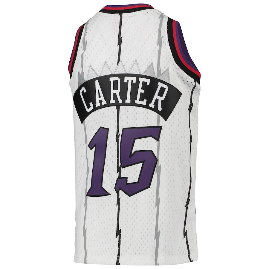 Youth Toronto Raptors Vince Carter Mitchell Ness White 1998/99