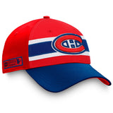 Men's Montreal Canadiens Fanatics Branded Red/Blue 2020 NHL Draft - Authentic Pro Flex Hat