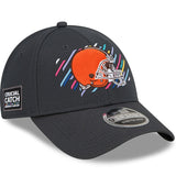 Men's New Era Charcoal Cleveland Browns 2021 NFL Crucial Catch 9FORTY Adjustable Hat