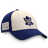 Men's Toronto Maple Leafs Fanatics Branded Cream/Blue True Classics - Snapback Hat