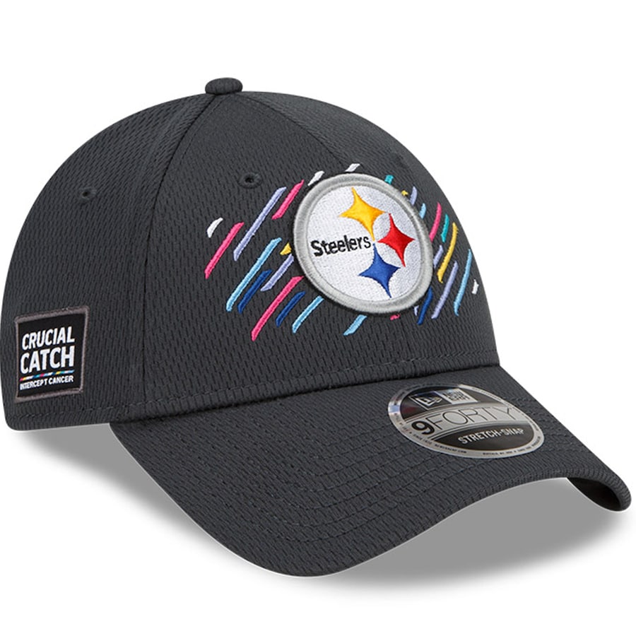 Men's New Era Charcoal Pittsburgh Steelers 2021 NFL Crucial Catch