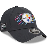 Men's New Era Charcoal Pittsburgh Steelers 2021 NFL Crucial Catch - 9FORTY Adjustable Hat