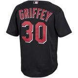 Men's Cincinnati Reds Ken Griffey Jr. Mitchell & Ness Black Cooperstown Collection Batting Practice Jersey