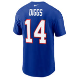 Men's Buffalo Bills Stefon Diggs NFL Football Royal Name & Number T-Shirt