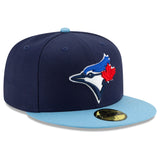 Youth Toronto Blue Jays New Era Navy Alternate 4 Authentic Collection On-Field 59FIFTY Fitted Hat - Bleacher Bum Collectibles, Toronto Blue Jays, NHL , MLB, Toronto Maple Leafs, Hat, Cap, Jersey, Hoodie, T Shirt, NFL, NBA, Toronto Raptors