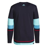 Men's Seattle Kraken Adidas Navy Blue Home Authentic Pro - Blank Hockey Jersey