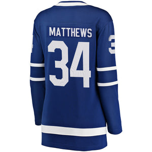 Women's Toronto Maple Leafs Auston Matthews Fanatics Branded Royal Breakaway Hockey Jersey - Bleacher Bum Collectibles, Toronto Blue Jays, NHL , MLB, Toronto Maple Leafs, Hat, Cap, Jersey, Hoodie, T Shirt, NFL, NBA, Toronto Raptors