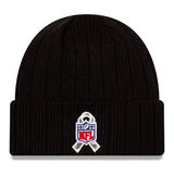 Men's Los Angeles Rams New Era Black 2021 Salute To Service Cuffed Knit Hat