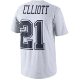 Men's Dallas Cowboys Ezekiel Elliott Nike White Color Rush Player Pride Name & Number T-Shirt - Bleacher Bum Collectibles, Toronto Blue Jays, NHL , MLB, Toronto Maple Leafs, Hat, Cap, Jersey, Hoodie, T Shirt, NFL, NBA, Toronto Raptors
