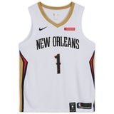 New Orleans Pelicans Zion Williamson Autographed Fanatics Authentic Nike White Swingman Jersey