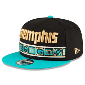 Men's Memphis Grizzlies New Era Black 2020/21 City Edition Alternate 9FIFTY Snapback Adjustable Hat