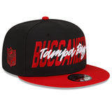 Men's Tampa Bay Buccaneers New Era Black/Red 2022 NFL Draft 9FIFTY Snapback Adjustable Hat