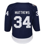 Youth Toronto Maple Leafs Auston Matthews Navy 2022 NHL Heritage Classic Premier Player Jersey