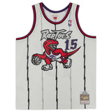 Vince Carter Toronto Raptors Autographed "98/99 NBA ROY" Inscription White 1998 Mitchell & Ness Swingman Jersey