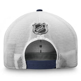 Men's Toronto Maple Leafs Fanatics Branded Blue/White 2020 NHL Draft - Authentic Pro Adjustable Trucker Hat