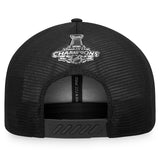 Men's Tampa Bay Lightning Fanatics Branded Black 2021 Stanley Cup Champions - Locker Room Adjustable Trucker Hat