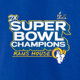 Los Angeles Rams Fanatics Branded Super Bowl LVI Champions Parade Celebration T-Shirt - Royal