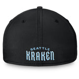 Seattle Kraken NHL Hockey Fanatics Branded Primary Logo Flex Hat – Black