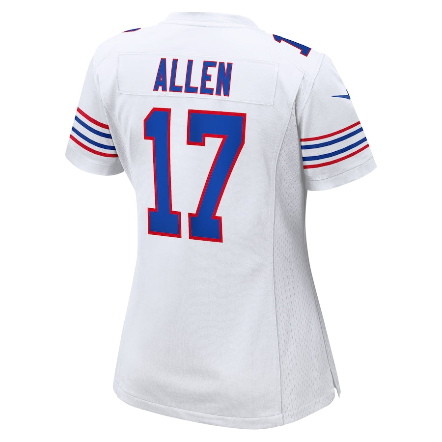 Women s Nike Josh Allen White Buffalo Bills Alternate Player Game Team Bleacher Bum Collectibles