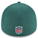 Men's Philadelphia Eagles New Era Midnight Green 2021 NFL Sideline Home 39THIRTY Flex Hat