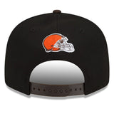 Men's Cleveland Browns New Era Black/Brown 2022 NFL Draft 9FIFTY Snapback Adjustable Hat