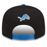 Men's Detroit Lions New Era Black/Blue 2022 NFL Draft 9FIFTY Snapback Adjustable Hat