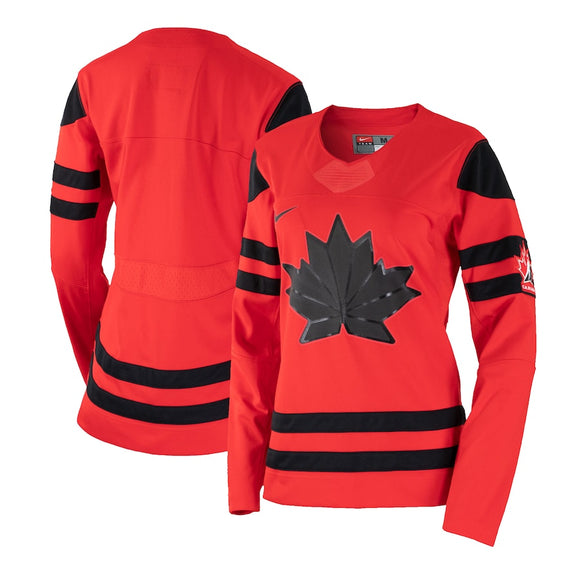 Women's Nike Red Hockey Team Canada IIHF 2022 Replica Olympics Jersey