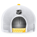 Boston Bruins Fanatics Branded 2022 NHL Draft Authentic Pro On Stage Trucker Adjustable Hat - Black/White
