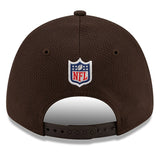 Cleveland Browns New Era 2021 NFL Sideline Road - 9FORTY Snapback Adjustable Hat - Brown/Black