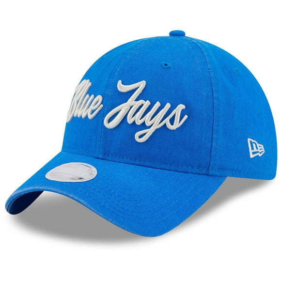 Women's Toronto Blue Jays New Era Royal Script 9TWENTY Adjustable Hat