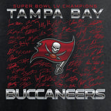 Men's Tampa Bay Buccaneers Fanatics Branded Black Super Bowl LV Champions Signature Roster T-Shirt