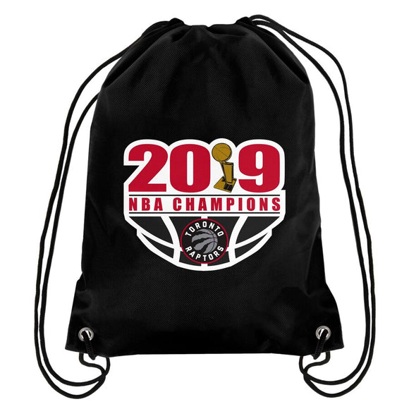 Black Toronto Raptors 2019 NBA Finals Champions - Drawstring Backpack - Bleacher Bum Collectibles, Toronto Blue Jays, NHL , MLB, Toronto Maple Leafs, Hat, Cap, Jersey, Hoodie, T Shirt, NFL, NBA, Toronto Raptors