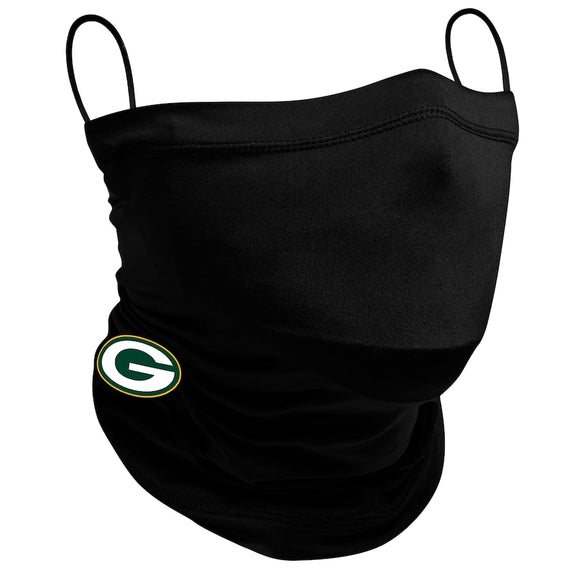 Adult Green Bay Packers NFL Football New Era Black On-Field 4 Way Stretch Neck Gaiter