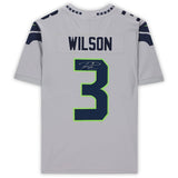 Russell Wilson Seattle Seahawks Autographed Gray Nike Limited NFL Football Jersey