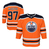 Edmonton Oilers Infant 12-24 Months Connor McDavid Royal Premier - Player Hockey Jersey - Bleacher Bum Collectibles, Toronto Blue Jays, NHL , MLB, Toronto Maple Leafs, Hat, Cap, Jersey, Hoodie, T Shirt, NFL, NBA, Toronto Raptors