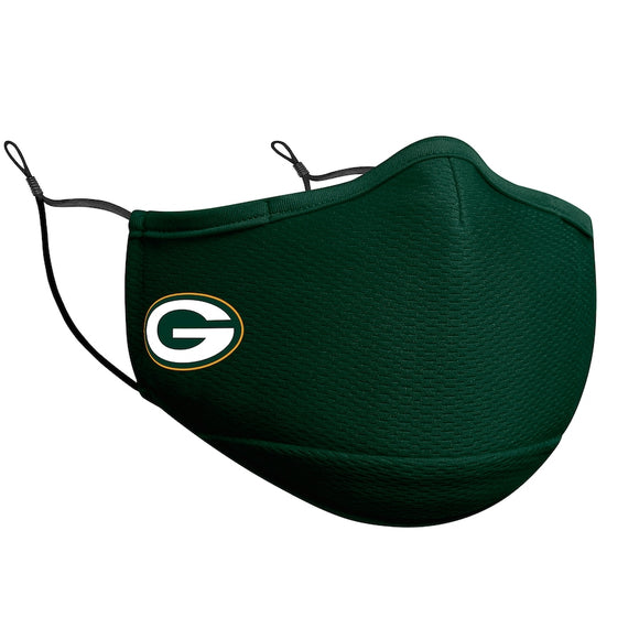 Adult Green Bay Packers NFL Football New Era Team Colour On-Field Adjustable Face Covering