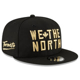 Men's Toronto Raptors New Era Black 2020/21 City Edition Alternate 9FIFTY Snapback Adjustable Hat