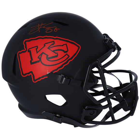 Travis Kelce Kansas City Chiefs Autographed Riddell Eclipse Alternate Speed Replica Helmet