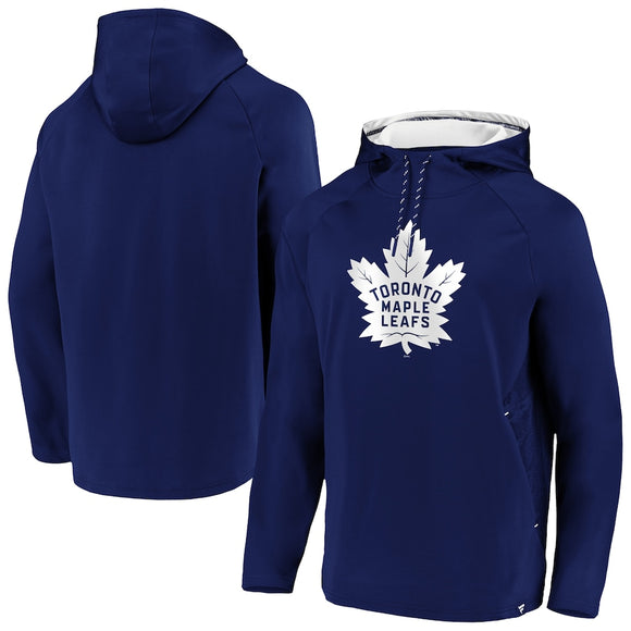 Toronto Maple Leafs Fanatics Branded Iconic Defender Fleece Pullover Hoodie - Blue