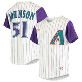 Men's Randy Johnson Arizona Diamondbacks Nike Alternate Cooperstown Collection Player Jersey - Cream