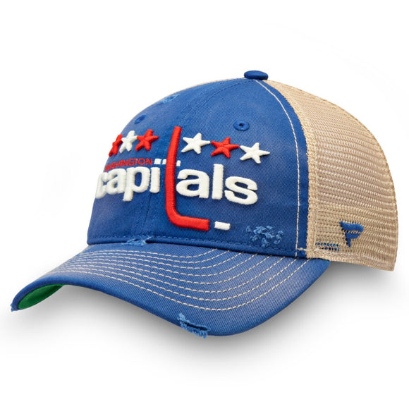 Fanatics Branded Washington Capitals Cream/Red True Classics Snapback Hat