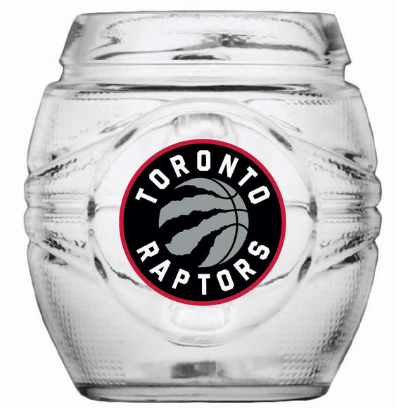 Toronto Raptors Primary NBA Basketball Shaped Clear 20oz C-Handle Glass Mug - Bleacher Bum Collectibles, Toronto Blue Jays, NHL , MLB, Toronto Maple Leafs, Hat, Cap, Jersey, Hoodie, T Shirt, NFL, NBA, Toronto Raptors