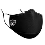 Adult Las Vegas Raiders NFL Football New Era Black On-Field Adjustable Face Covering