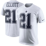 Men's Dallas Cowboys Ezekiel Elliott Nike White Color Rush Player Pride Name & Number T-Shirt - Bleacher Bum Collectibles, Toronto Blue Jays, NHL , MLB, Toronto Maple Leafs, Hat, Cap, Jersey, Hoodie, T Shirt, NFL, NBA, Toronto Raptors