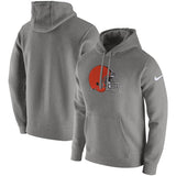Men's Nike Gray Cleveland Browns Club Logo Fleece - Pullover Hoodie - Bleacher Bum Collectibles, Toronto Blue Jays, NHL , MLB, Toronto Maple Leafs, Hat, Cap, Jersey, Hoodie, T Shirt, NFL, NBA, Toronto Raptors