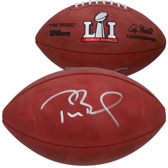 Tom Brady New England Patriots Super Bowl LI Champions Autographed Super Bowl LI Pro Football
