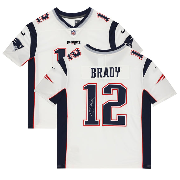 Tom Brady New England Patriots Autographed Nike Limited White NFL Football Jersey
