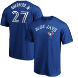 Men's Vladimir Guerrero Jr. Toronto Blue Jays Majestic Official Name & Number T-Shirt - Royal - Bleacher Bum Collectibles, Toronto Blue Jays, NHL , MLB, Toronto Maple Leafs, Hat, Cap, Jersey, Hoodie, T Shirt, NFL, NBA, Toronto Raptors