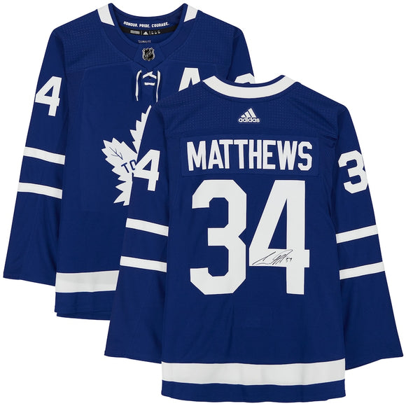 Auston Matthews Toronto Maple Leafs Fanatics Authentic Autographed Blue Alternate Captain Adidas Authentic Jersey