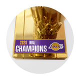 Los Angeles Lakers 2020 NBA Finals Champions 4" Replica Larry O'Brien Trophy Box Set